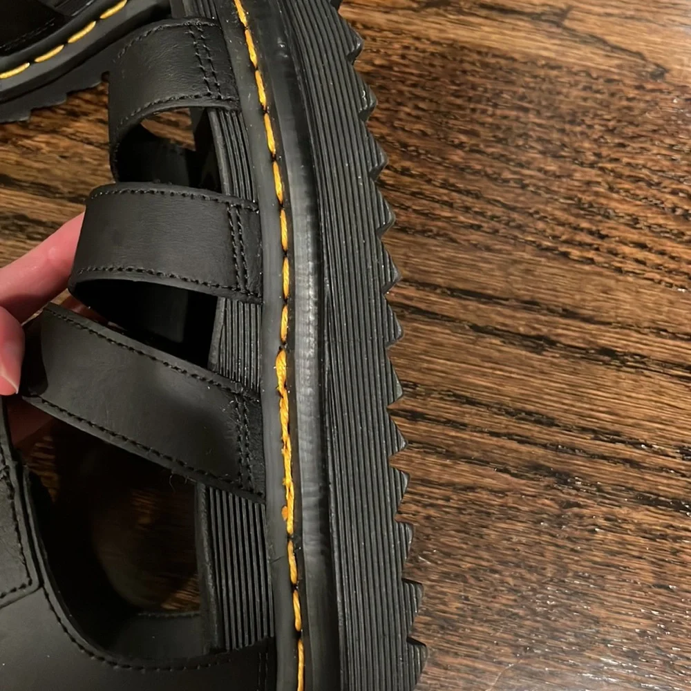 Dr Martens Blaire stewpot sandal in black 6 - Picture 15 of 16